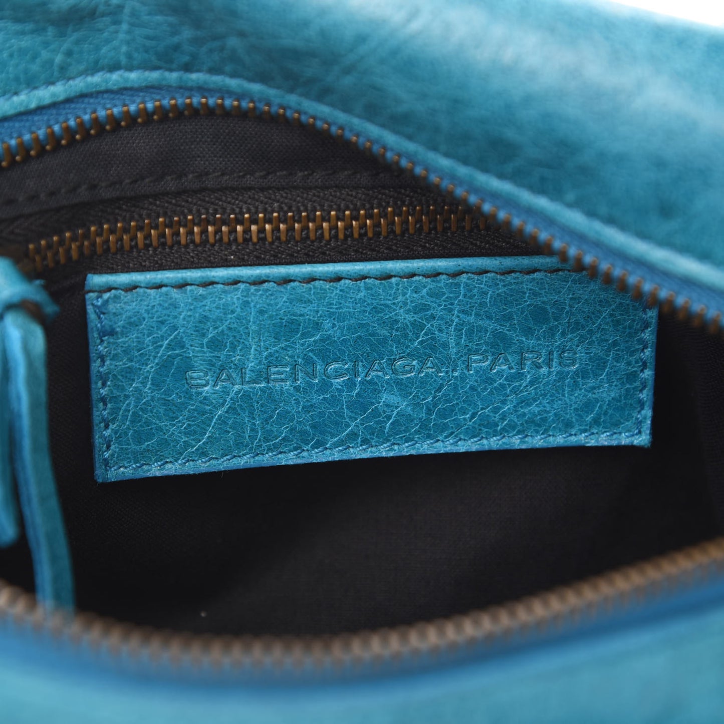 Chevre Classic Hardware Mini Twiggy Aquamarine