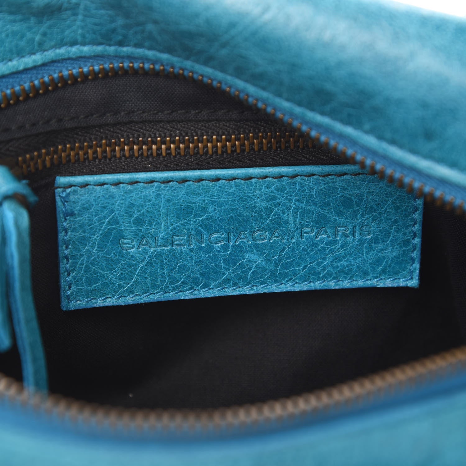 Balenciaga Chevre Classic Hardware Mini Twiggy Aquamarine 10 of 12