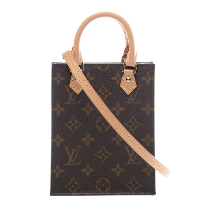 Louis Vuitton Monogram Petit Sac Plat 1 of 12