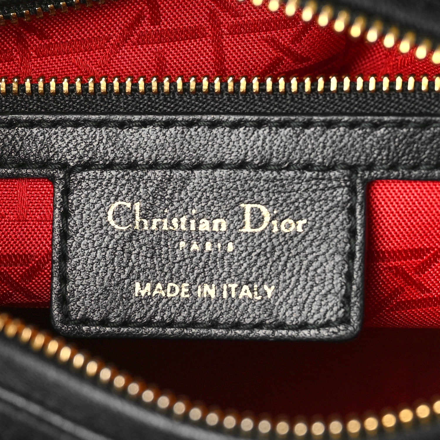 Christian Dior Lambskin Cannage Medium Lady Dior Black 6 of 10