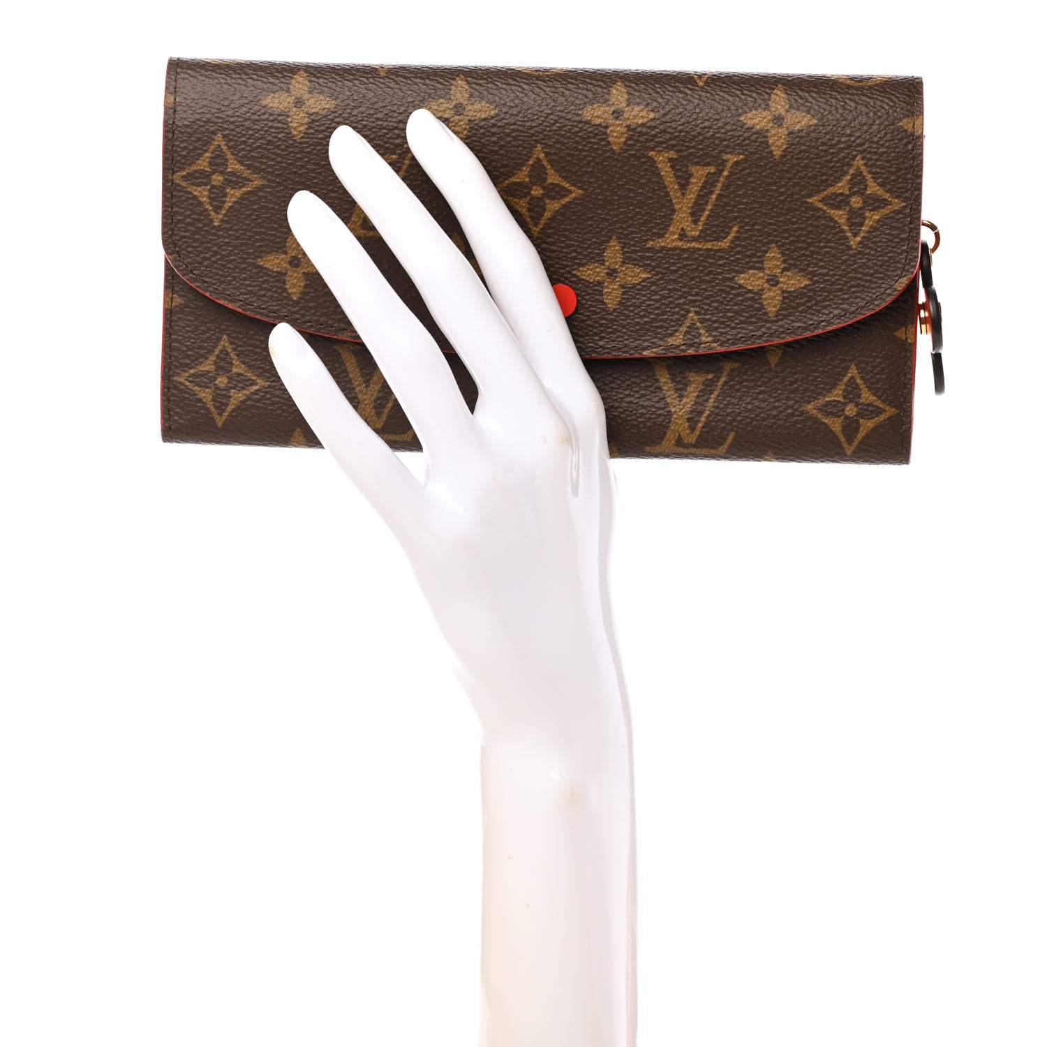 Louis Vuitton Monogram Bloom Flower Emilie Wallet Rouge 2 of 7