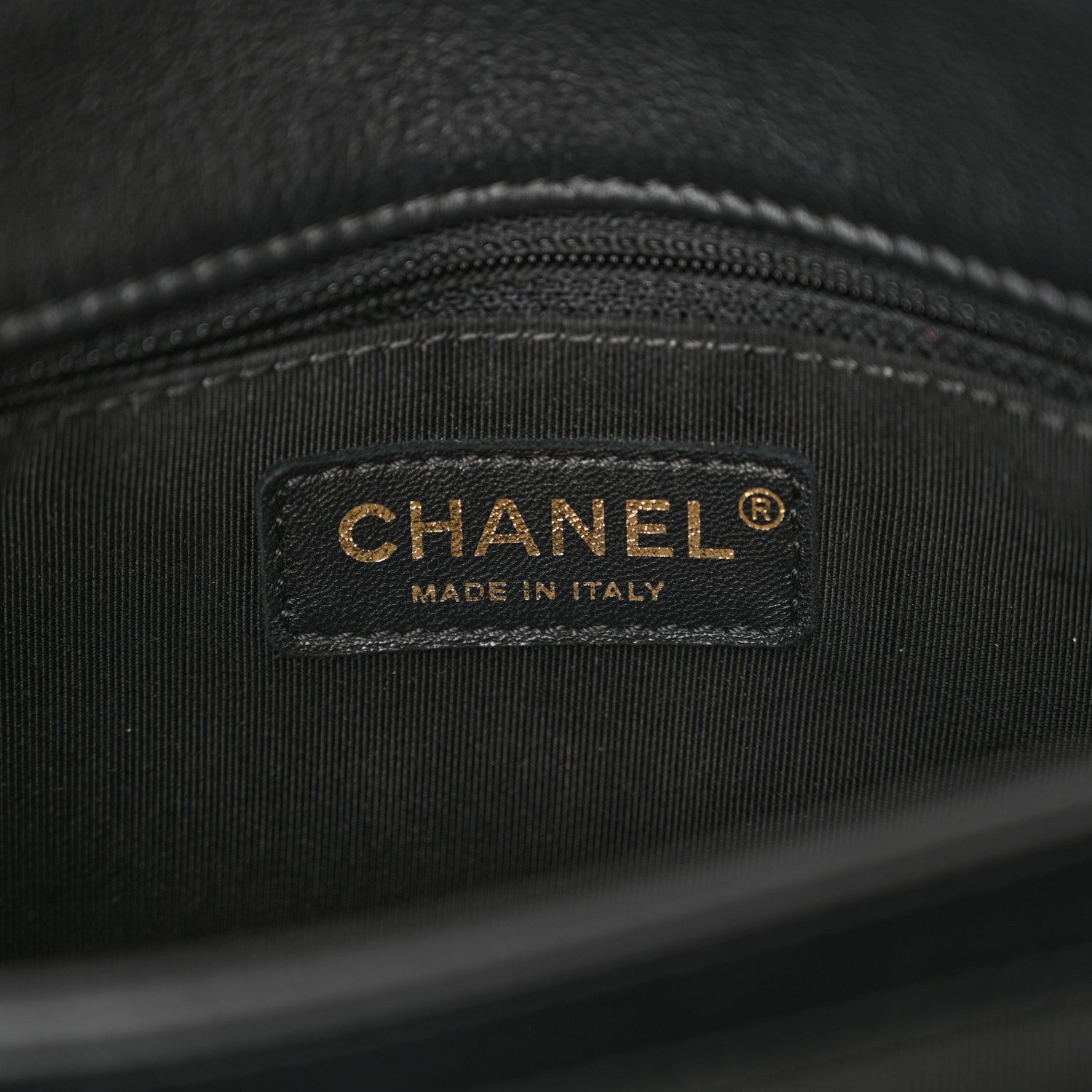 Chanel Grained Calfskin Snakeskin Small Chevron Chic Top Handle Flap Black 6 of 14
