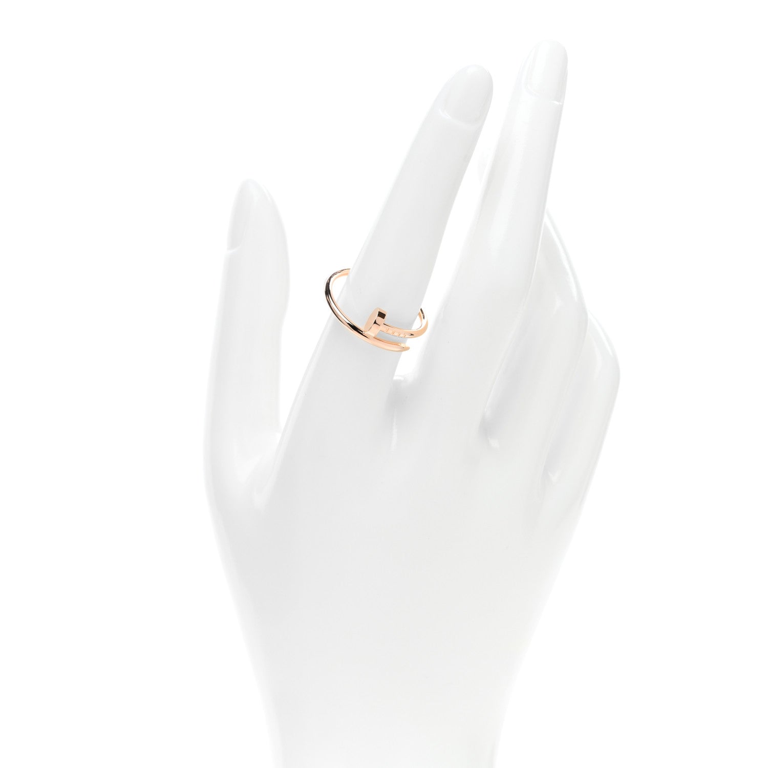 Cartier 18K Pink Gold Small Juste Un Clou Ring 58 8.25 2 of 4