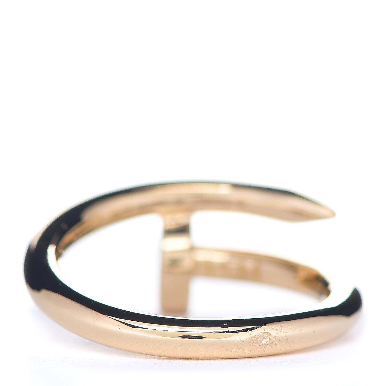 Cartier 18K Yellow Gold Juste Un Clou Ring 56 7.5 2 of 4