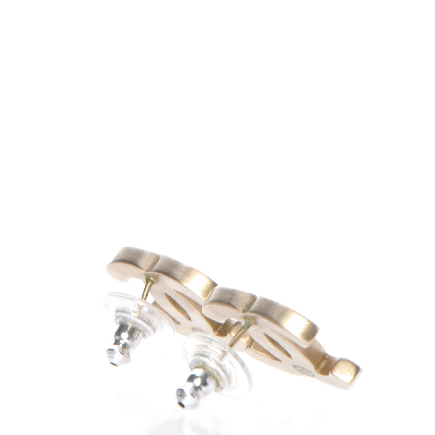 Chanel Lambskin CC Earrings Black 3 of 8