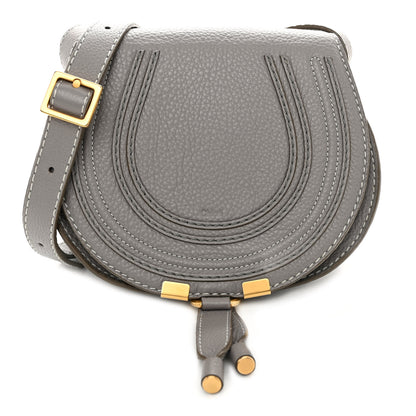 Chloe Calfskin Mini Marcie Round Crossbody Bag Cashmere Grey 1 of 8