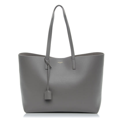 Saint Laurent Calfskin Large Shopping Tote Fog 1 of 9