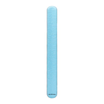 Balenciaga Calfskin Cycle Slap Bracelet Baby Blue Black 3 of 5