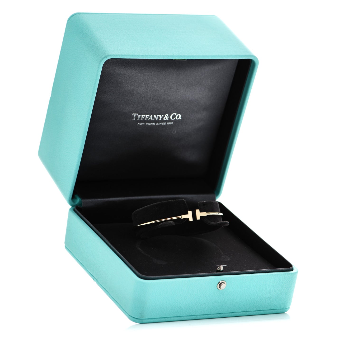18K Yellow Gold Narrow T Wire Bracelet
