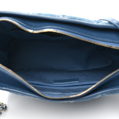 Chanel Denim Calfskin Medium Gabrielle Hobo Blue 4 of 8