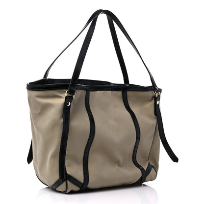 Burberry Canvas Calfskin Canterbury Tote Beige 3 of 17