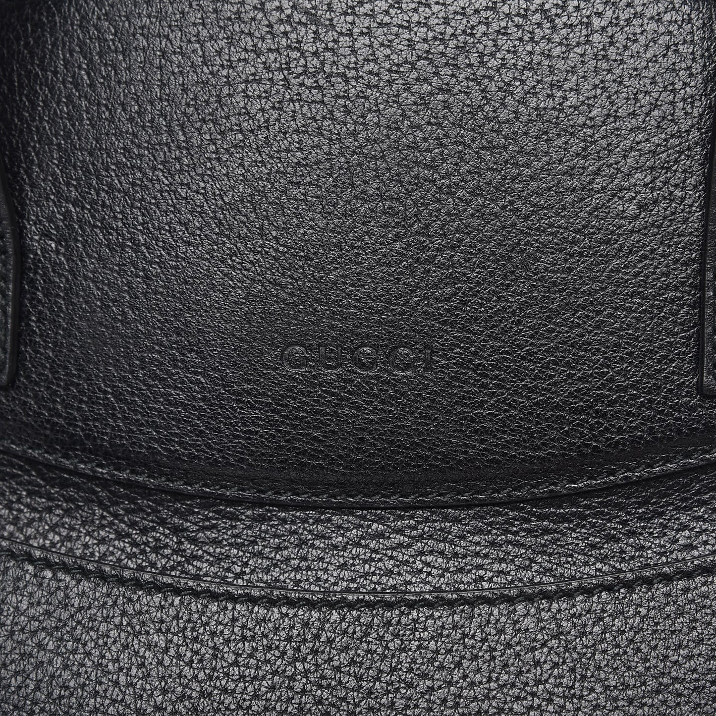 Grained Calfskin Web Crystal Butterfly Stripe Medium Totem Top Handle Bag Black