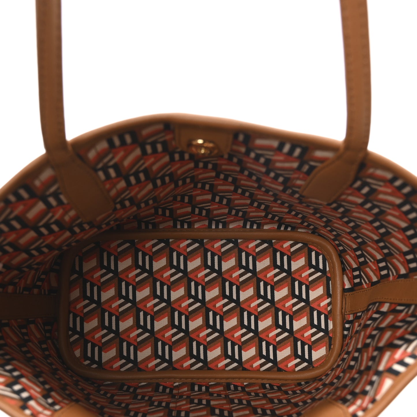 Visetos Mini Liz Reversible Shopper Tote Cognac