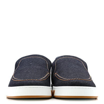 Hermes Denim Mens Kiddy Slip On Sneakers 43 3 of 10