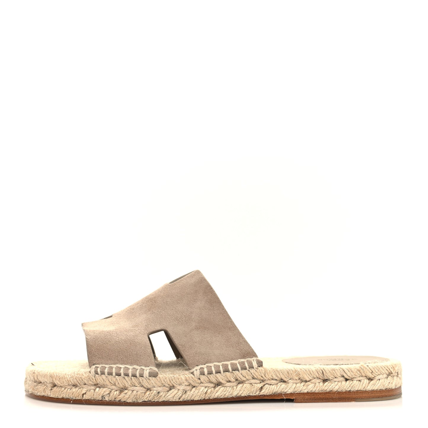 Suede Goatskin Mens Antigua Espadrille Sandals 41 Beige Sable