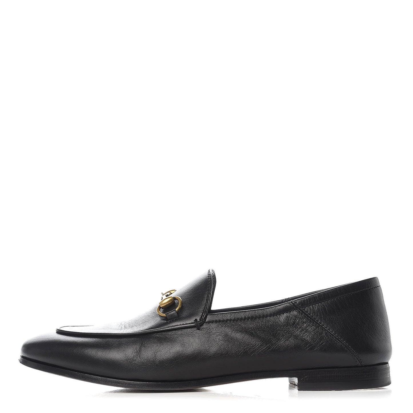 Lambskin Womens Brixton Horsebit Loafers 38.5 Black