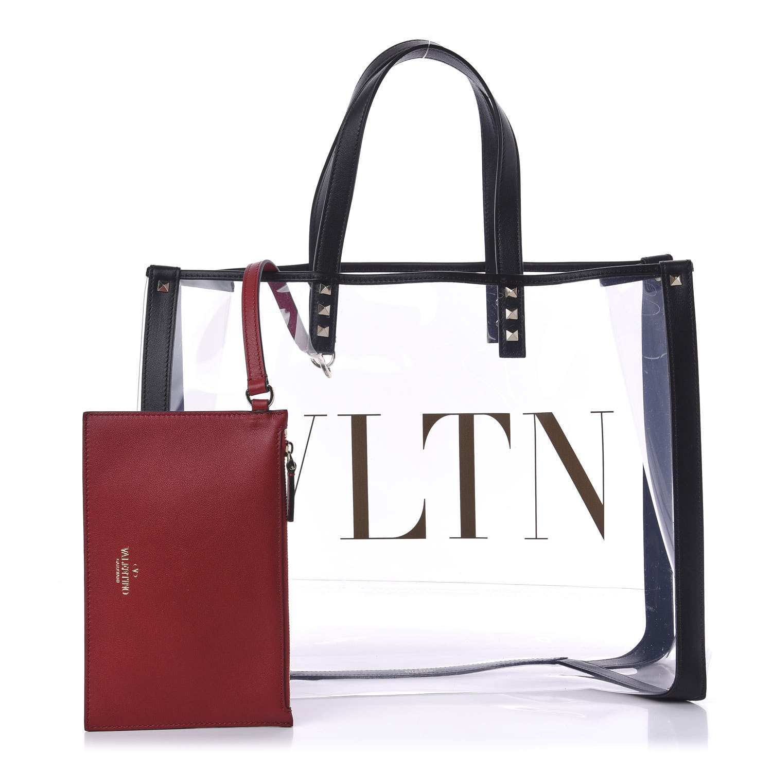 Valentino Garavani Plexy VLTN Shopping Bag Transparent 1 of 10