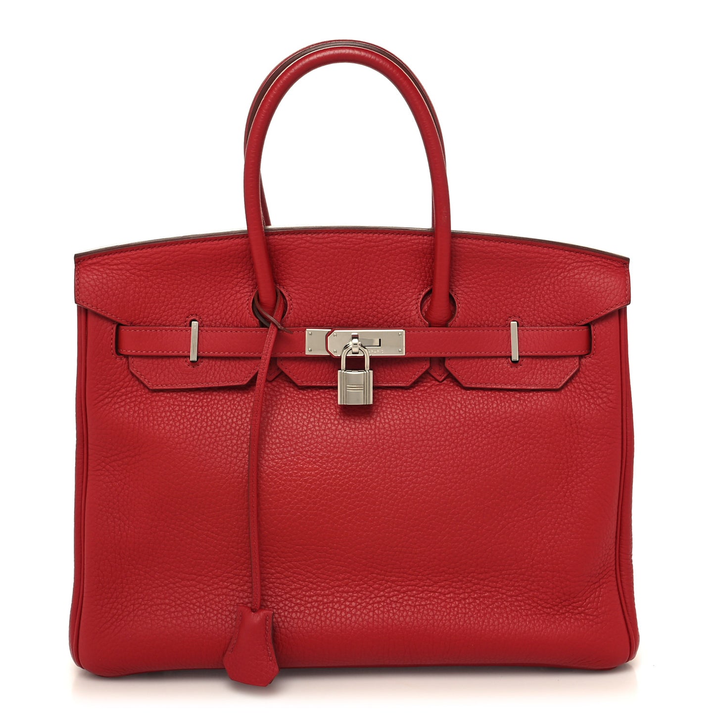 Taurillon Clemence Birkin 35 Rouge Garance