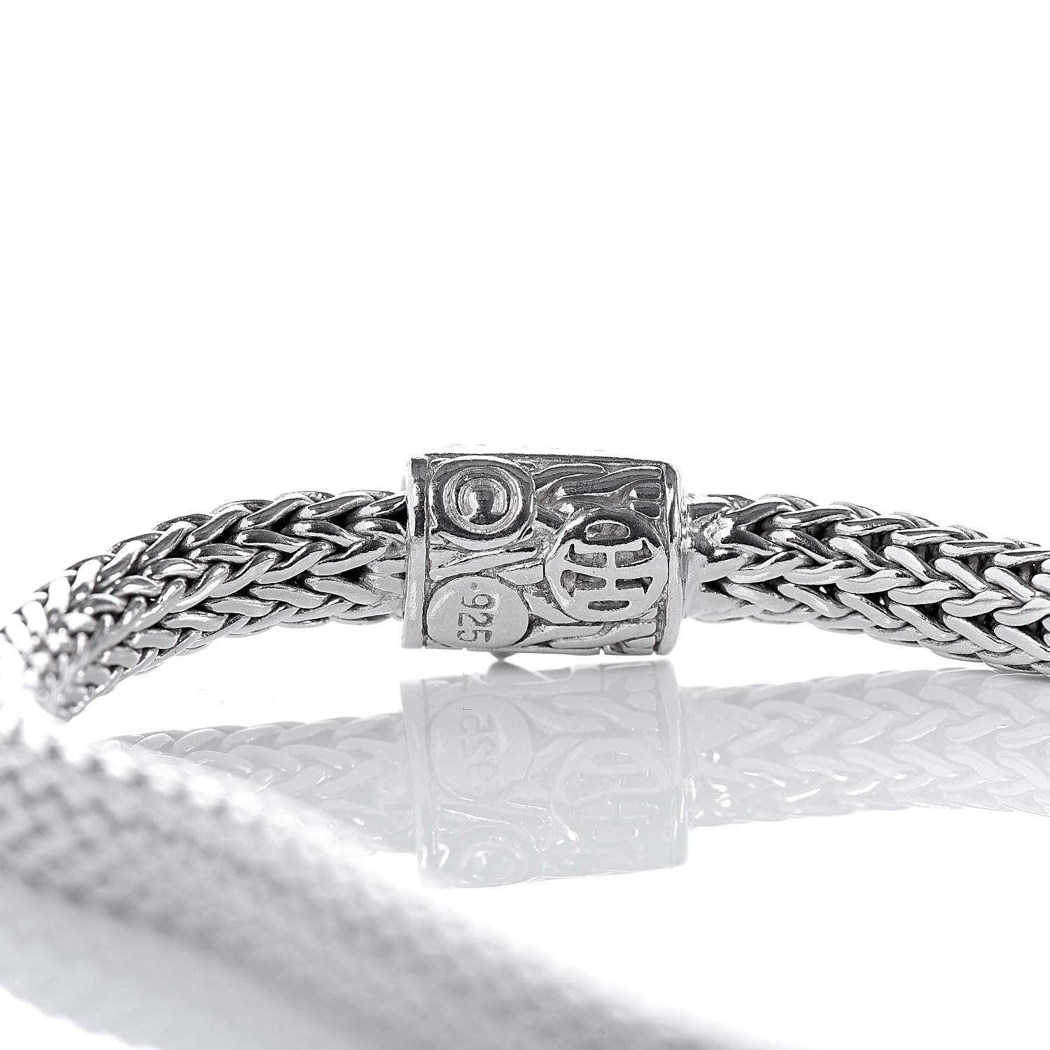 John Hardy Sterling Silver Diamond 5mm Classic Chain Bracelet 4 of 5
