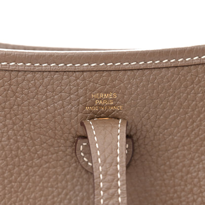 Hermes Taurillon Clemence Evelyne TPM Etoupe 6 of 11