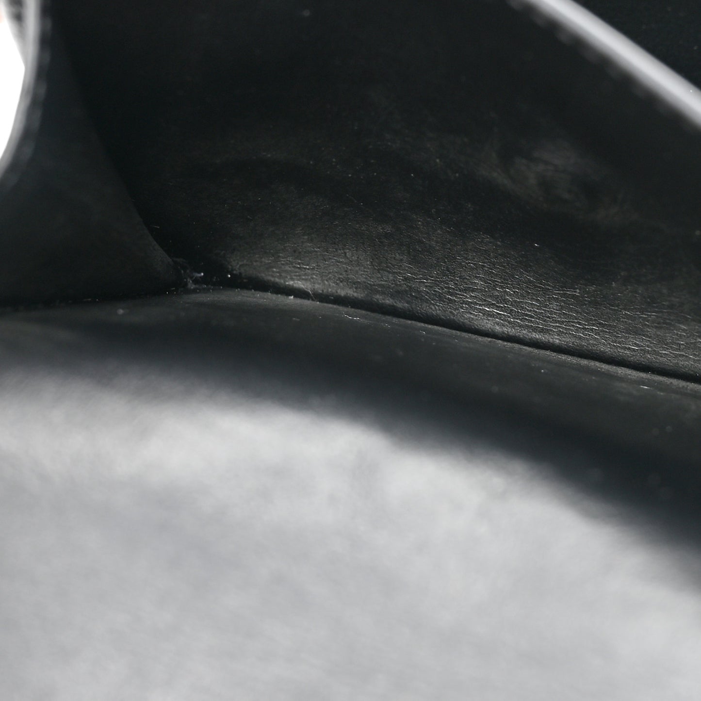 Shiny Calfskin Small Triomphe Wallet Black