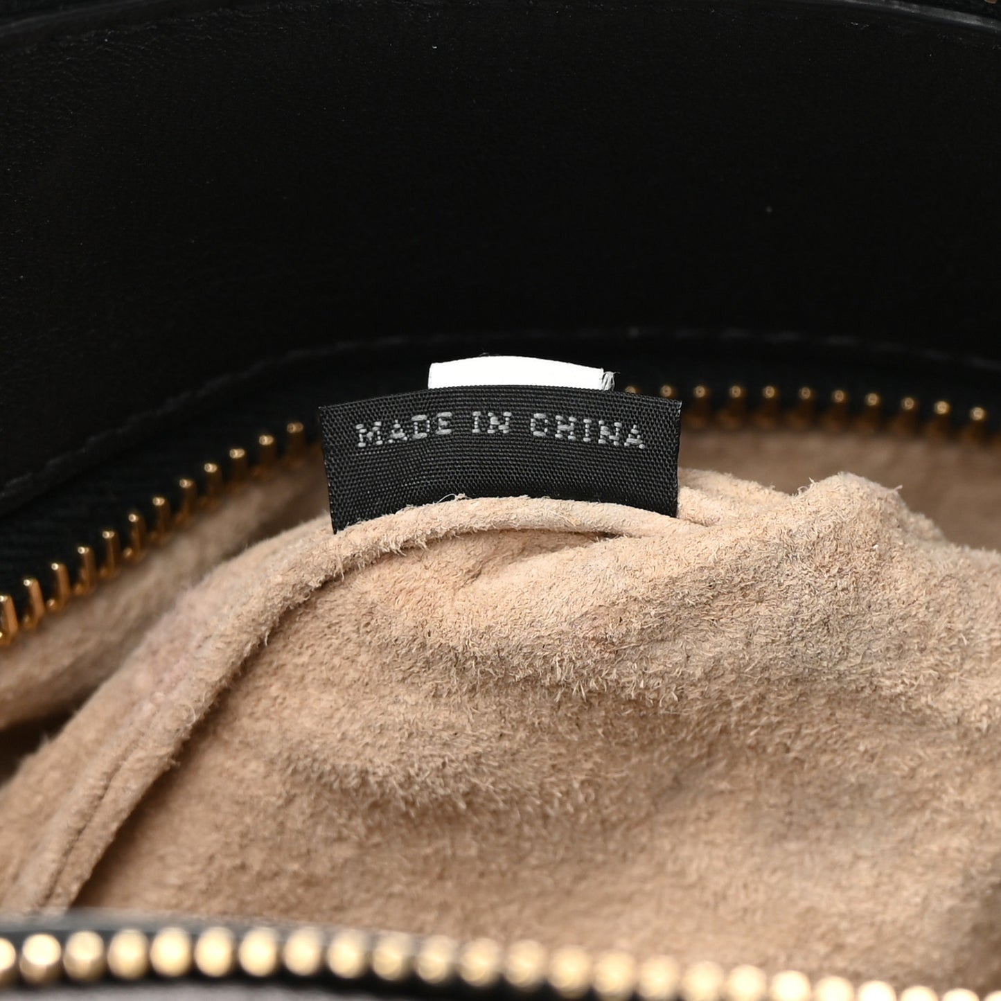 Soft Calf Shopping Satchel Black