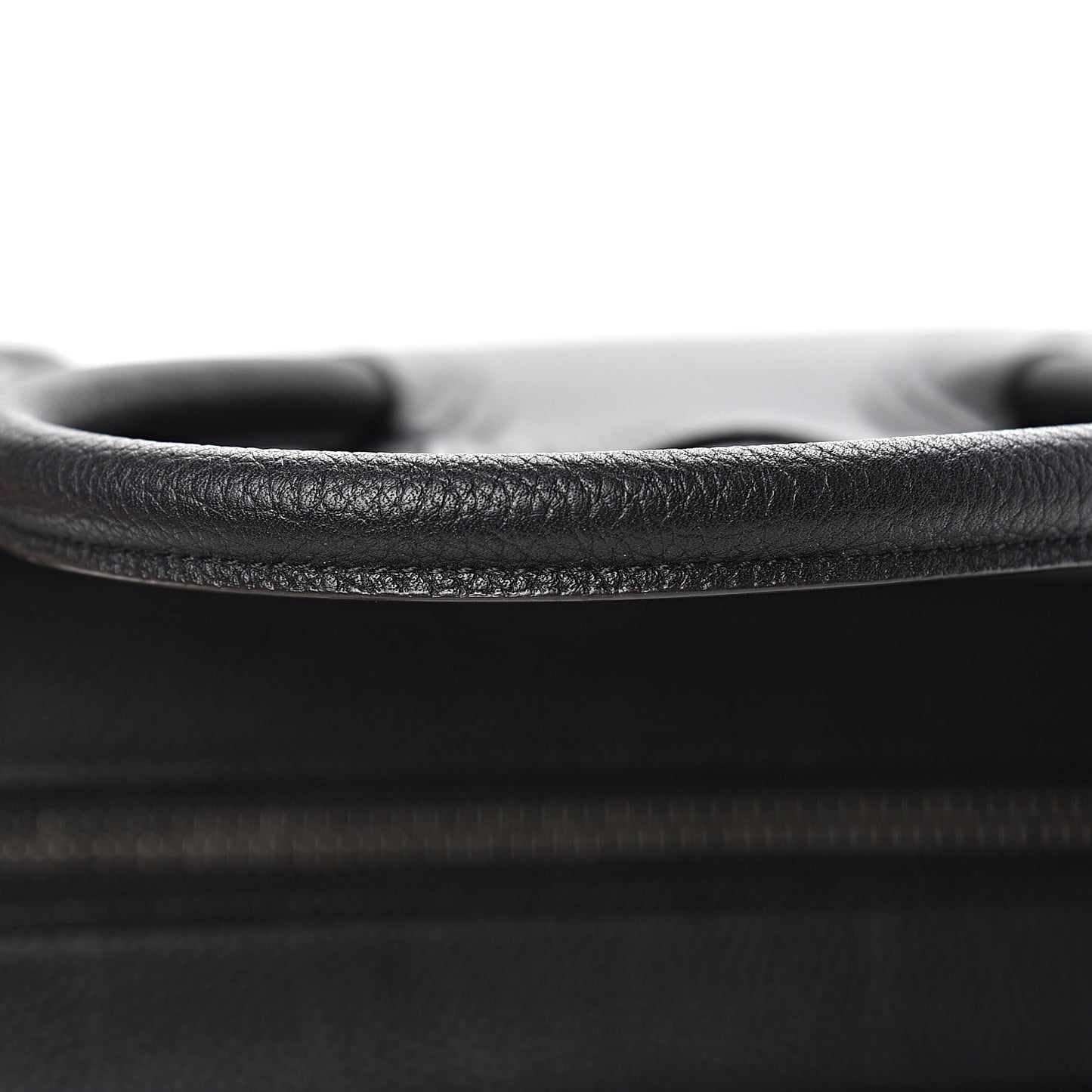 Drummed Calfskin Micro Luggage Black