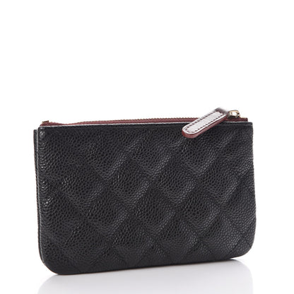 Chanel Caviar Quilted Small Cosmetic Case Black 3 of 7