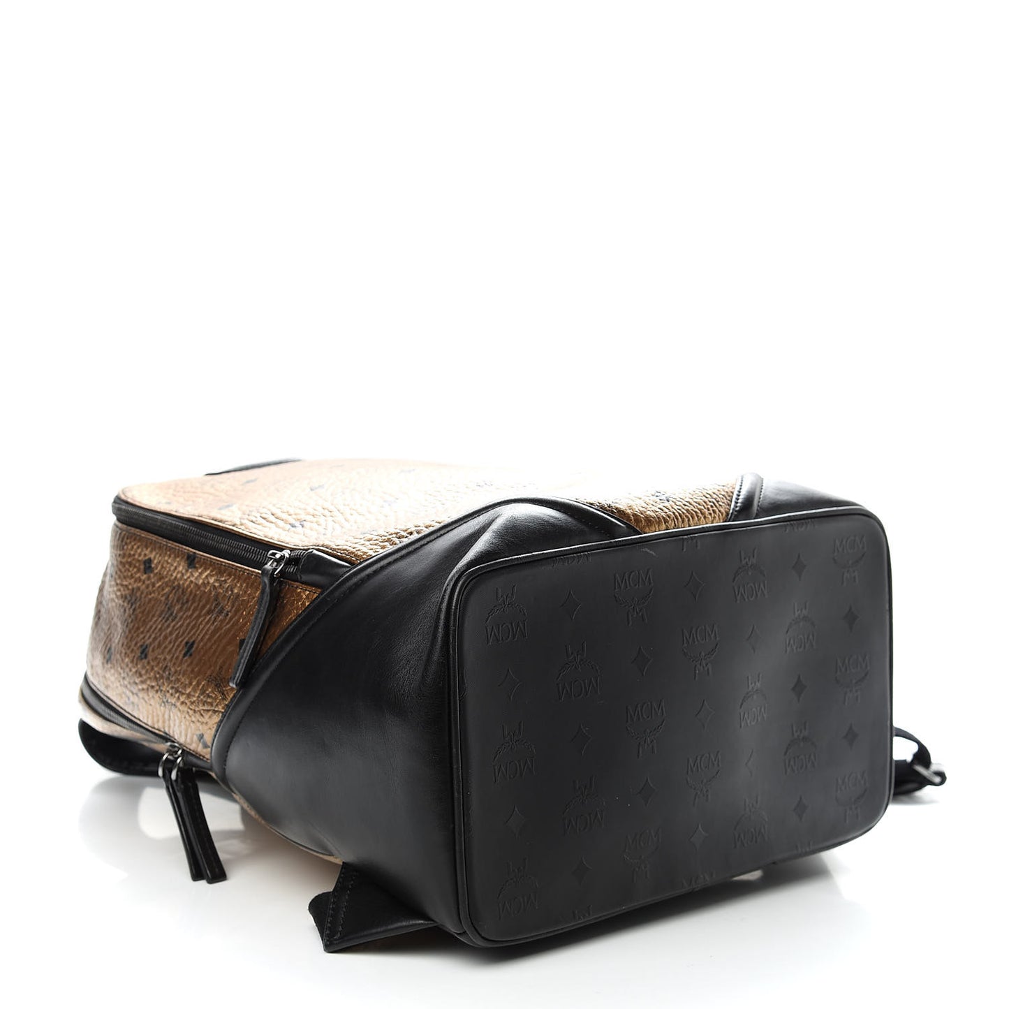 Metallic Visetos Medium Duke Backpack Gold