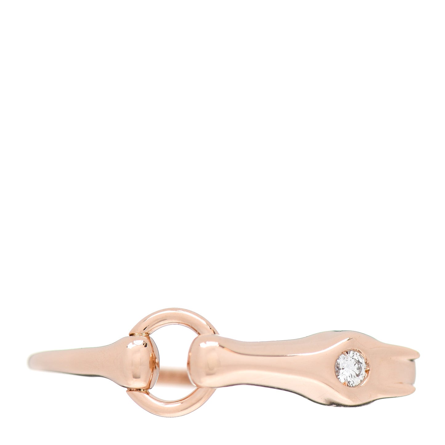 18K Rose Gold Diamond TPM Galop Ring 49 4.75