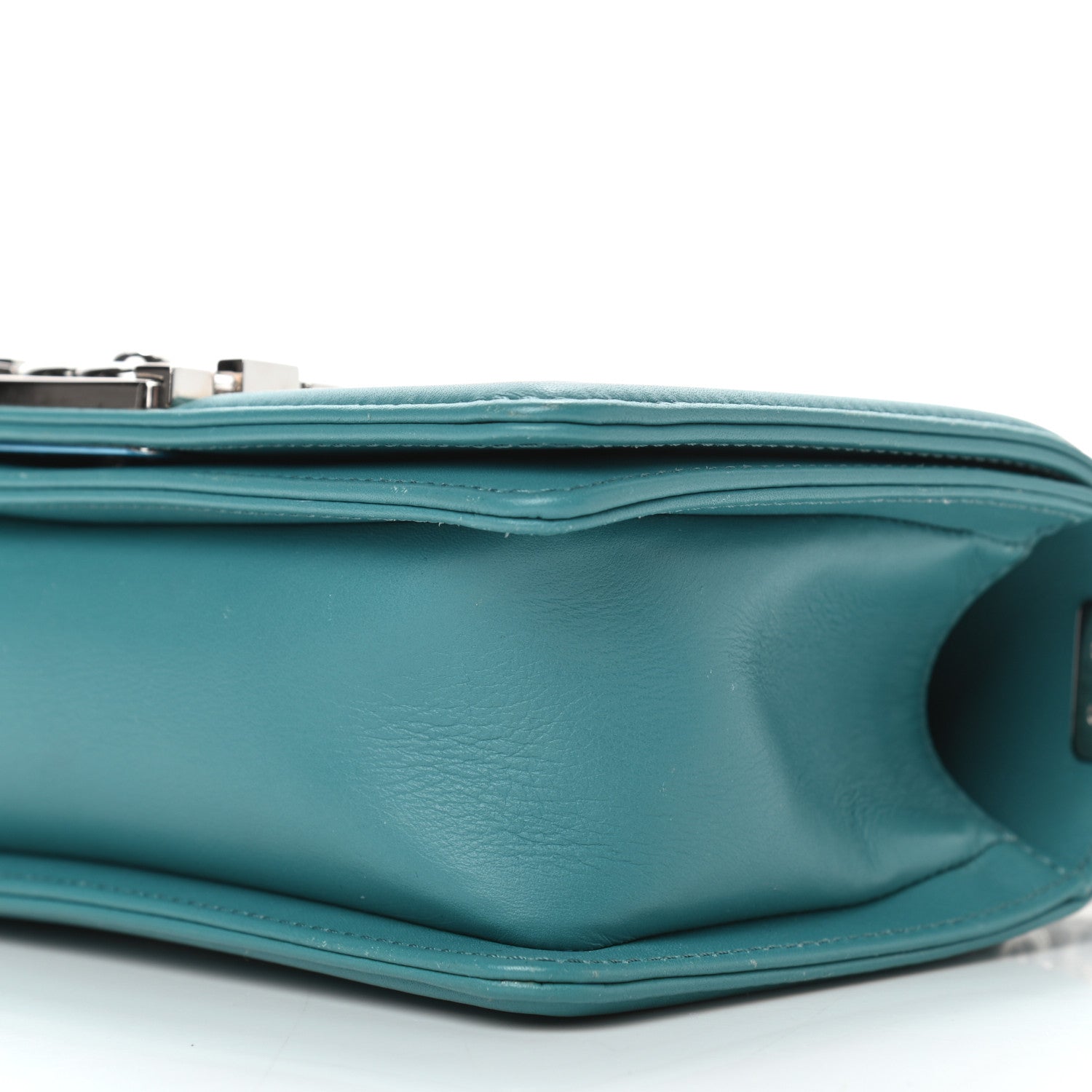 Chanel Calfskin Quilted Small Boy Flap Turquoise 9 of 9