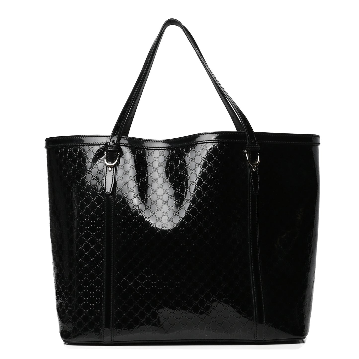 Patent Microguccissima Medium Nice Tote Black
