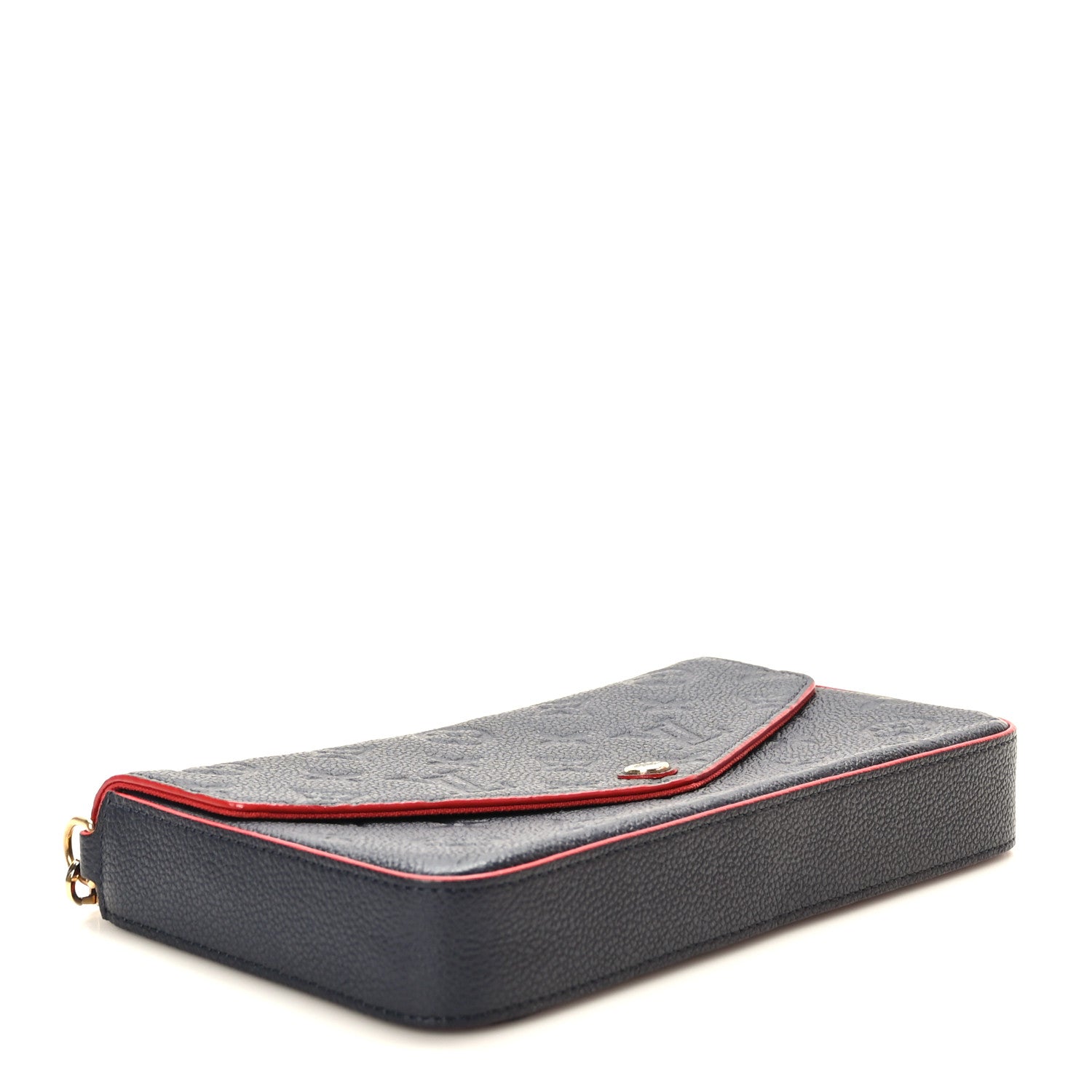 Louis Vuitton Empreinte Pochette Felicie Chain Wallet Marine Rouge 5 of 10