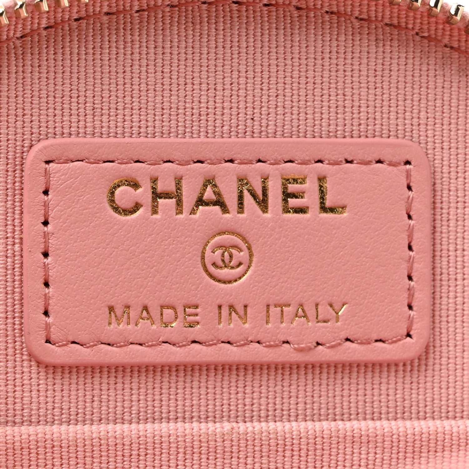 Chanel Caviar Quilted Round Handle With Care Vanity With Chain Pink 17 of 31