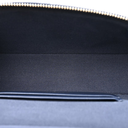 Chanel Caviar Quilted Top Handle Slim Vanity With Chain Navy 4 of 9