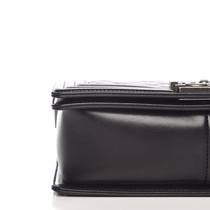 Chanel Lambskin Quilted Medium Boy Flap Black 9 of 10