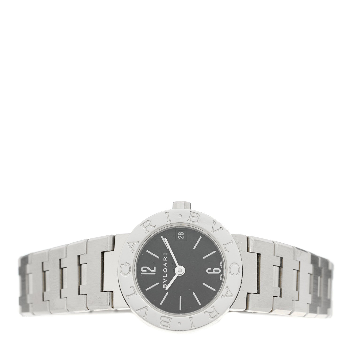 Bulgari Stainless Steel 23mm Quartz Watch Black 2 of 4