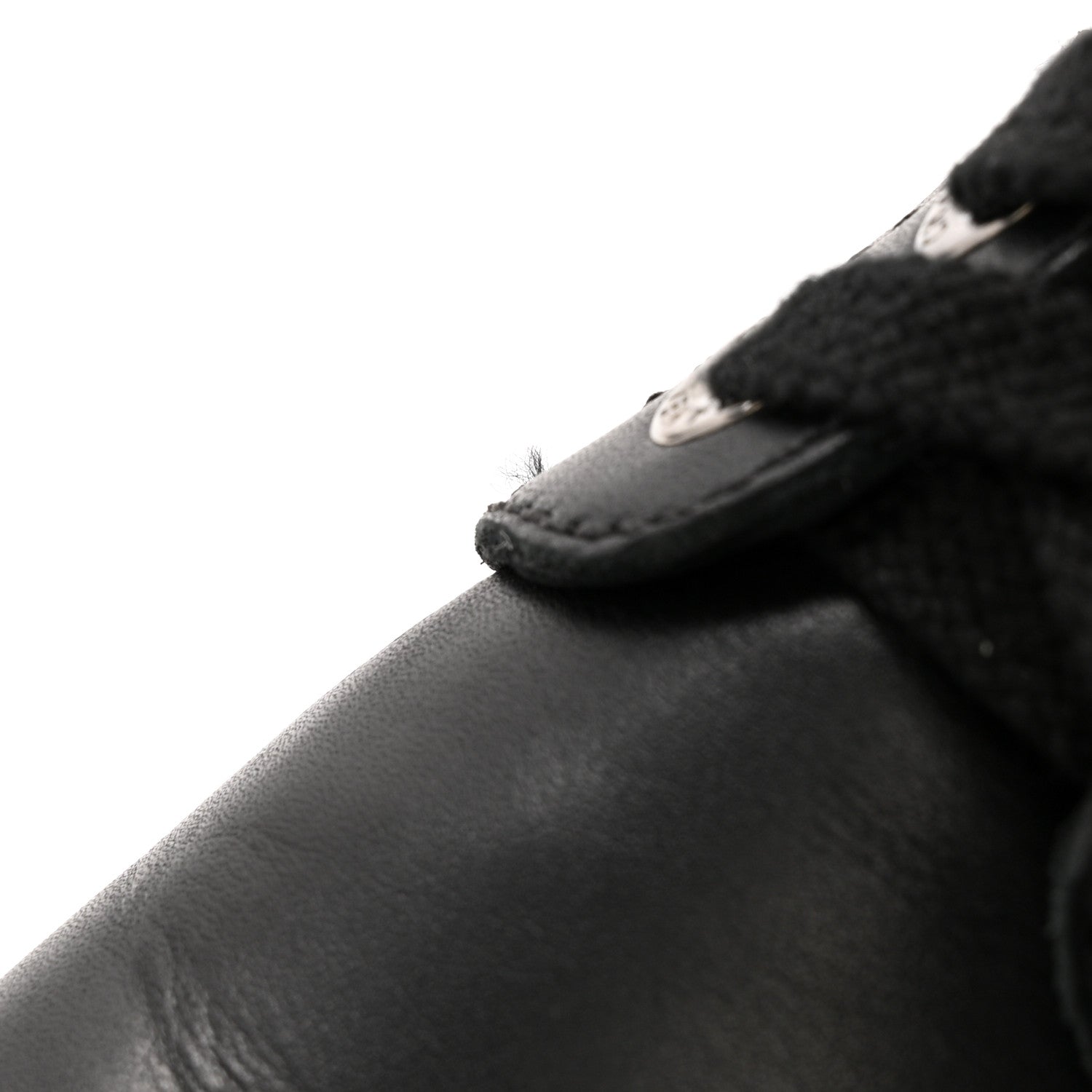 Chanel Calfskin Quilted Lace Up Combat Boots 36.5 Black 12 of 13