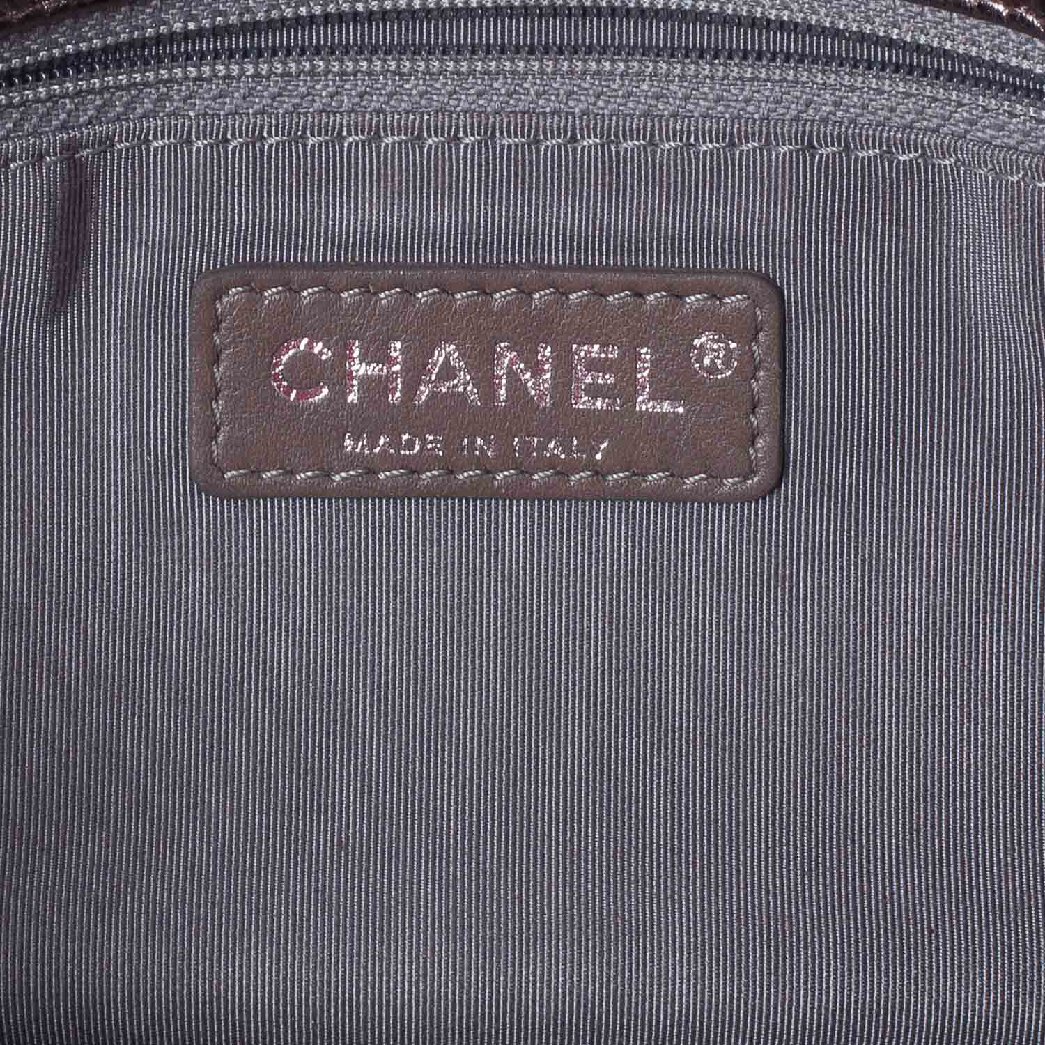 Chanel Leather Modern Chain Flap Bag Dark Silver 7 of 10