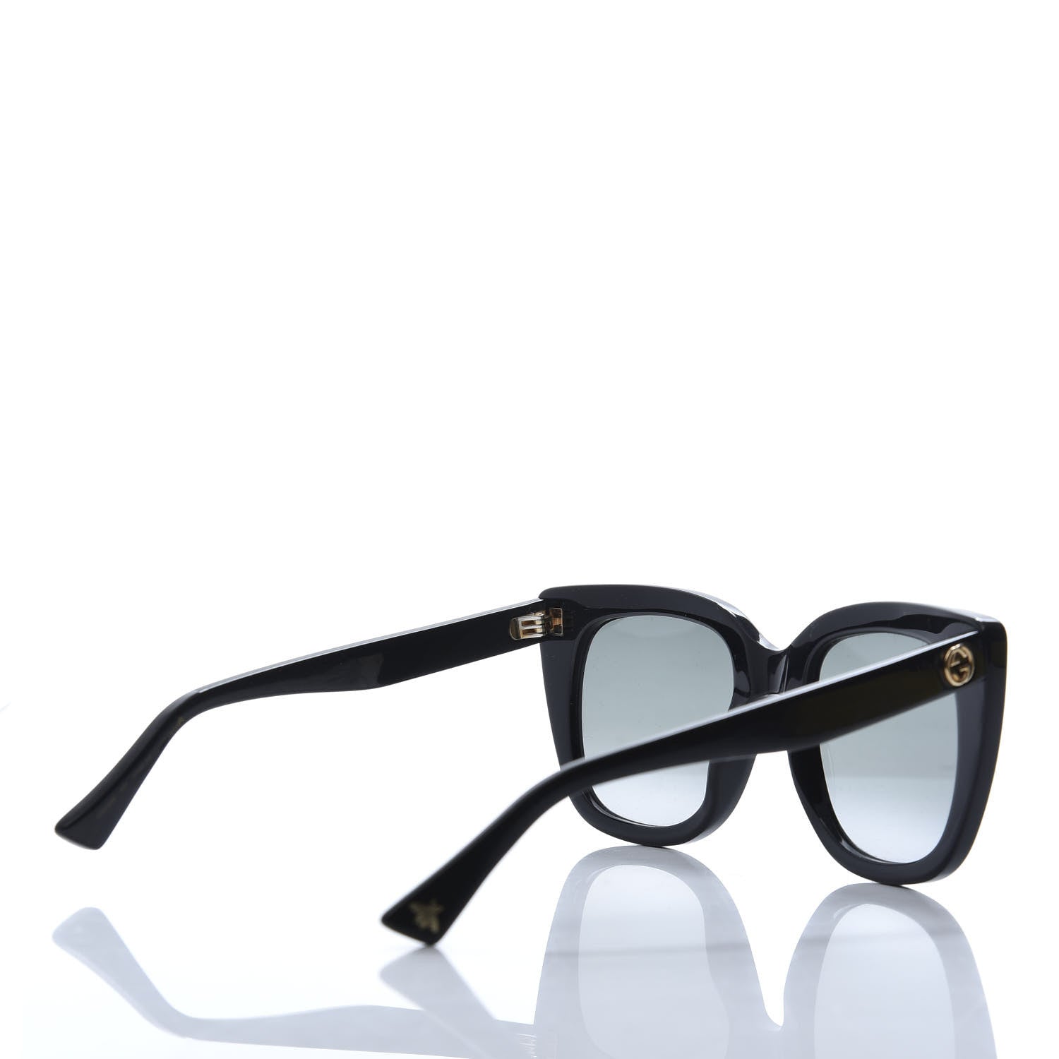 Gucci Cat Eye GG0163S Sunglasses Black 4 of 8