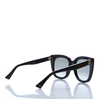 Gucci Cat Eye GG0163S Sunglasses Black 4 of 8