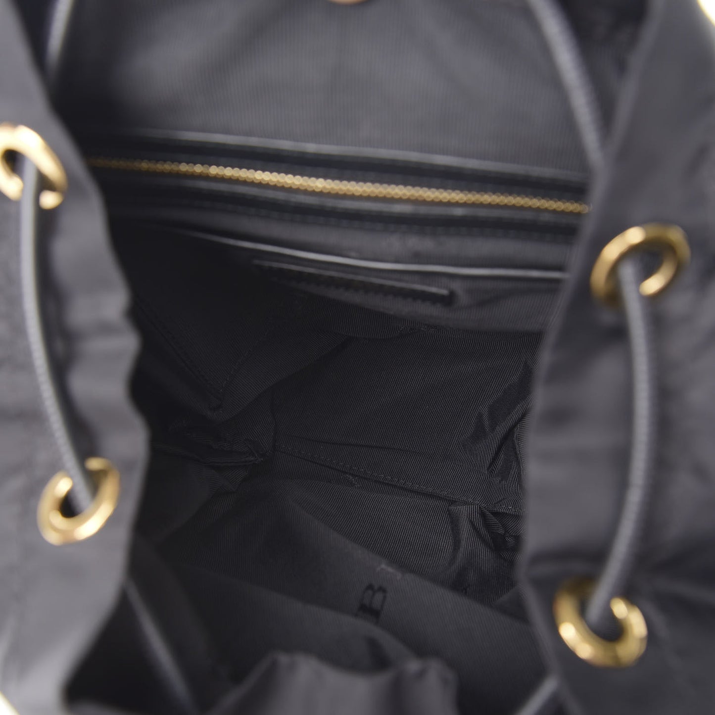 Nylon Medium Rucksack Backpack Black
