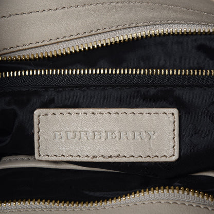 Burberry Lambskin Plisse Studded Hobo Natural 6 of 12