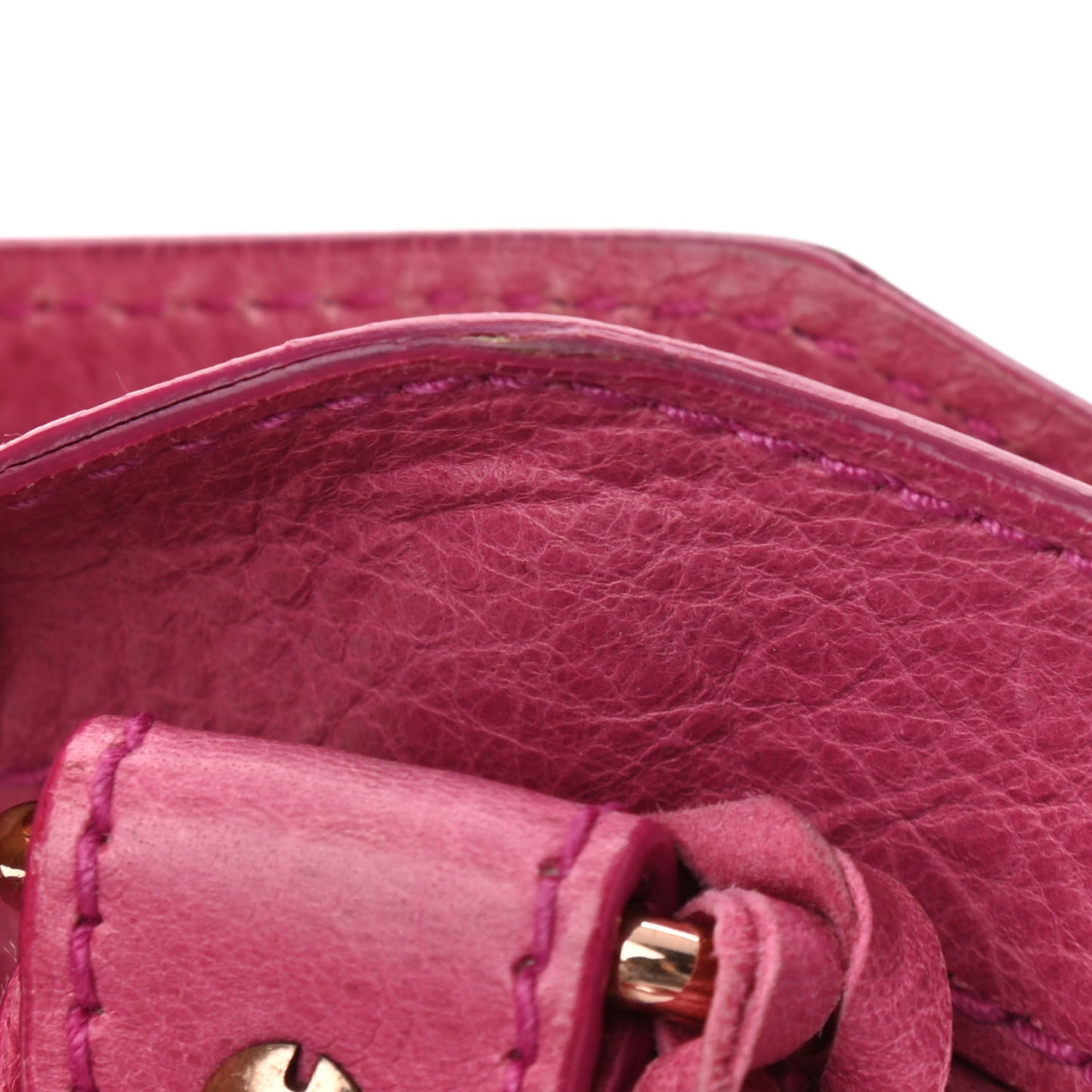Agneau Giant 12 Rose Gold Hardware First Cyclamen Fucsia