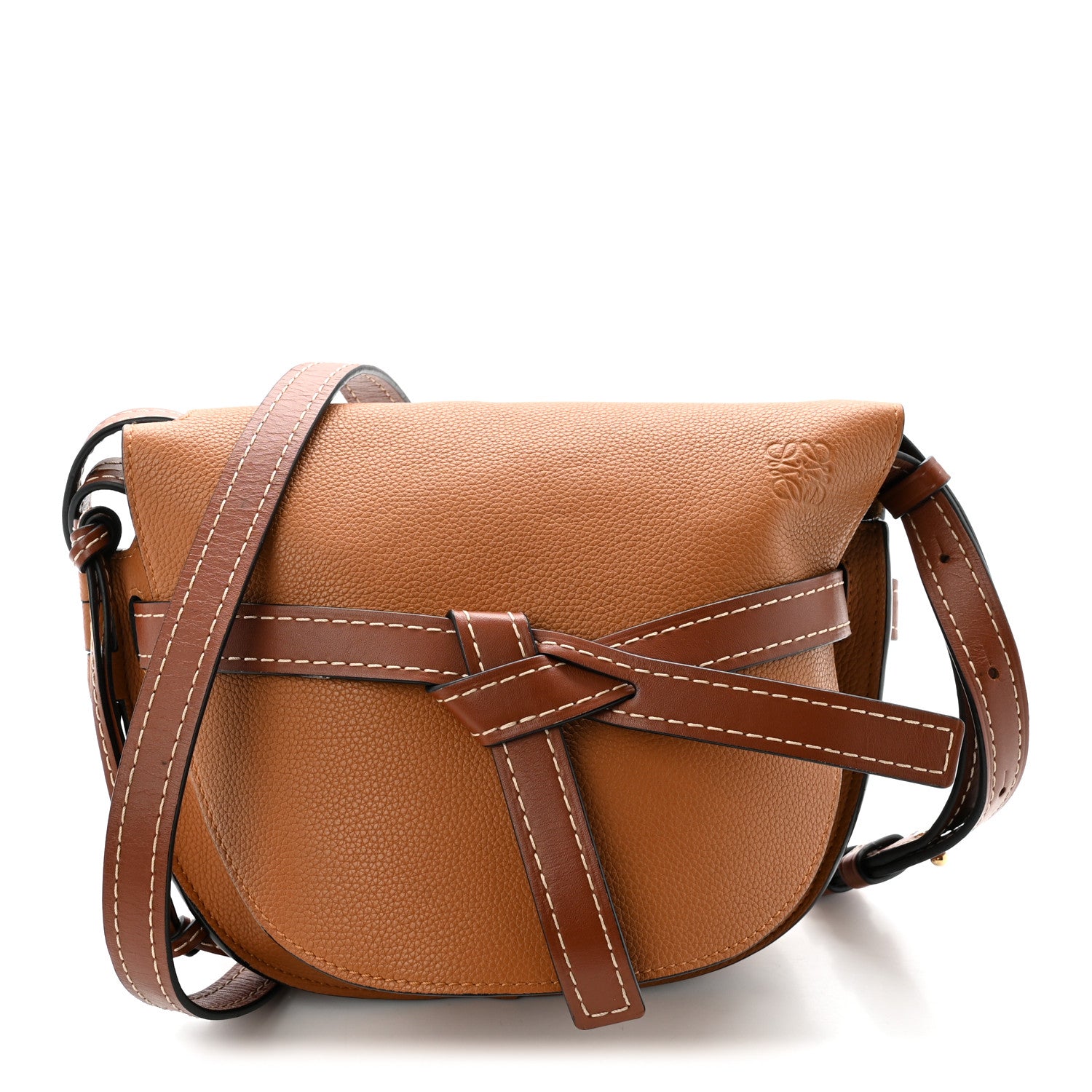 Loewe Grained Calfskin Small Gate Crossbody Bag  Caramel Pecan 1 of 11
