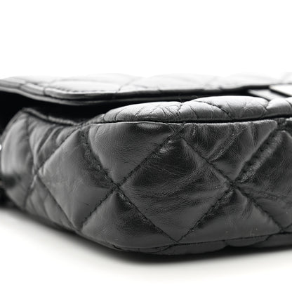 Chanel Aged Calfskin Quilted 2.55 Reissue Phone Holder With Chain So Black 11 of 12