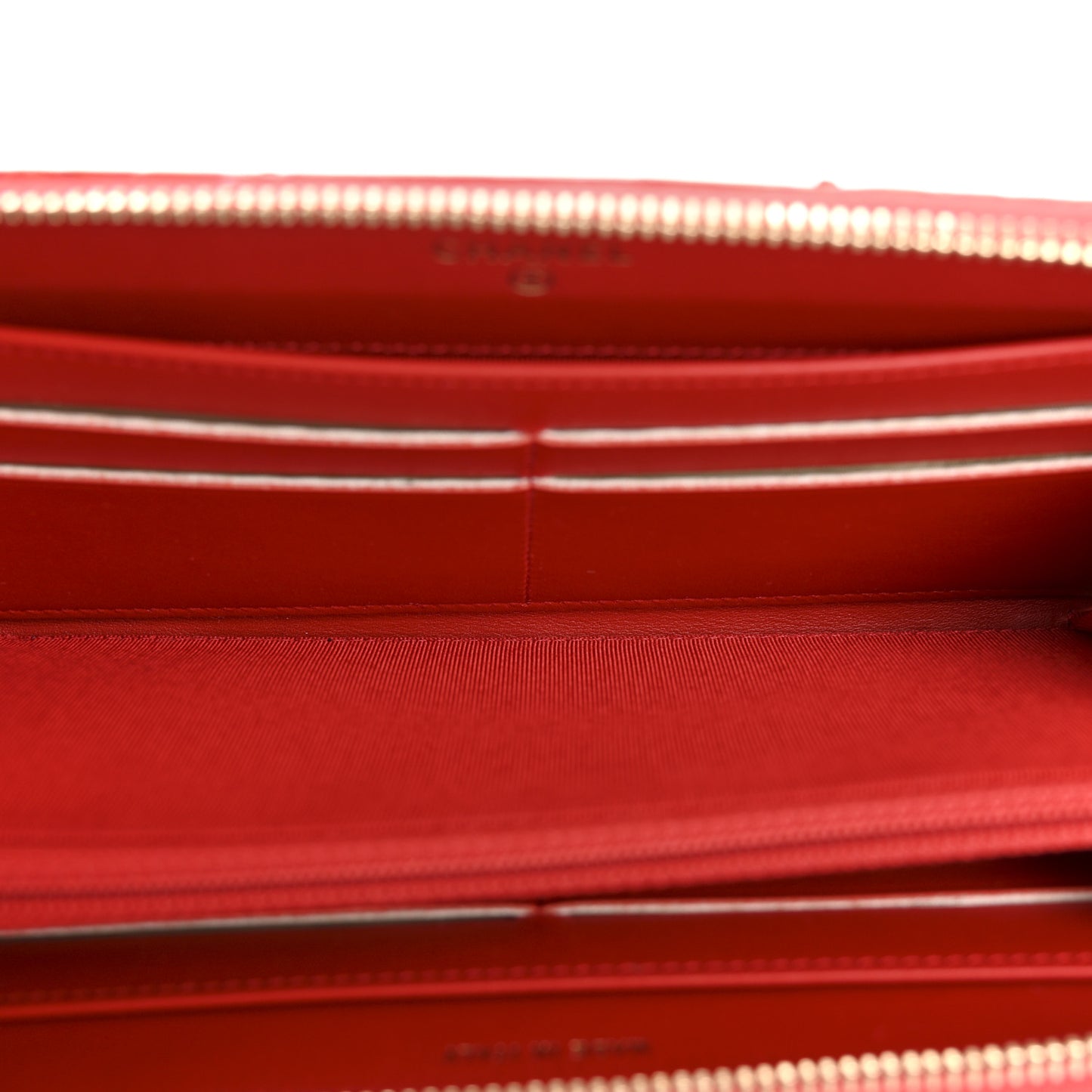 Snakeskin Large Gusset Zip Around Wallet Red