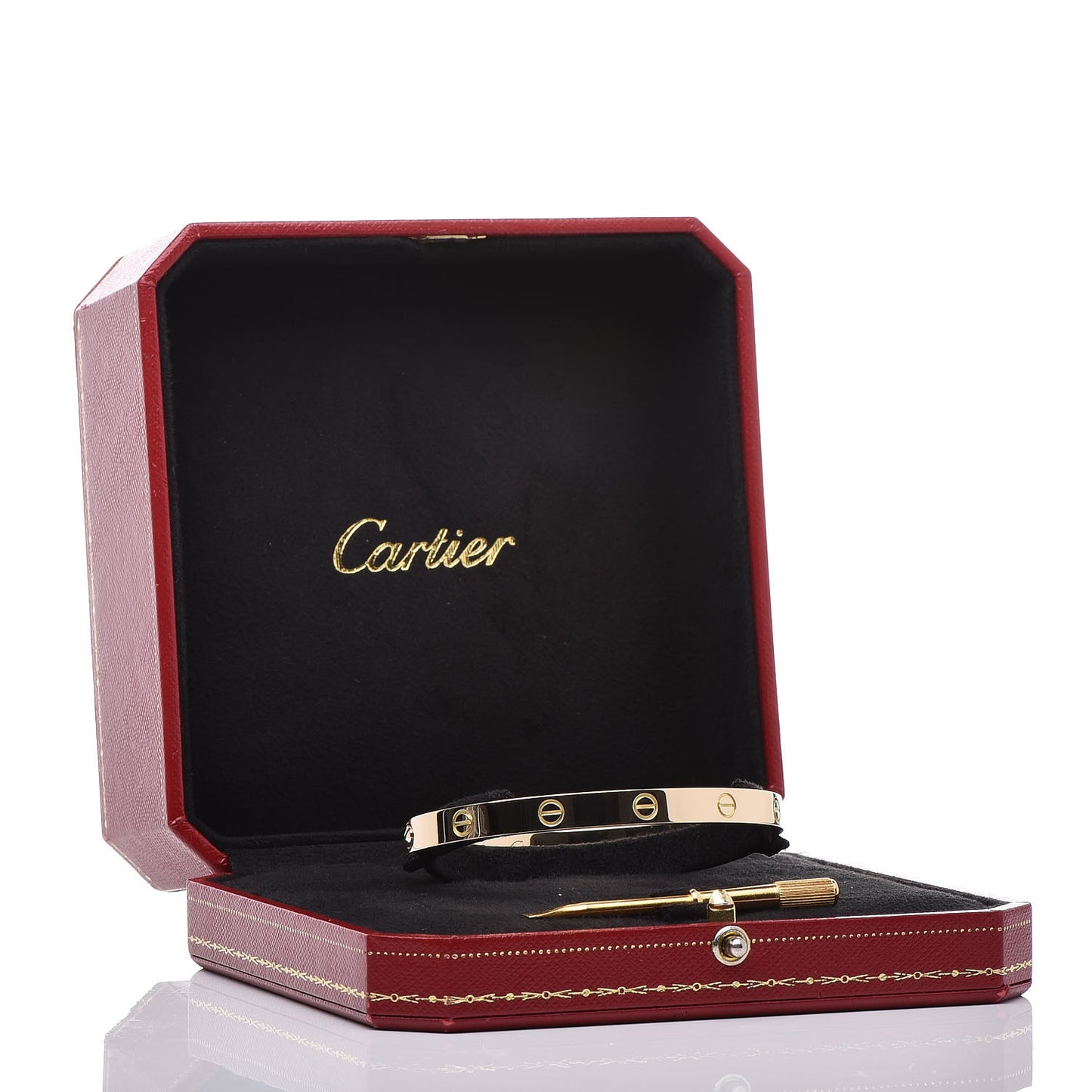 18K Yellow Gold LOVE Bracelet 19