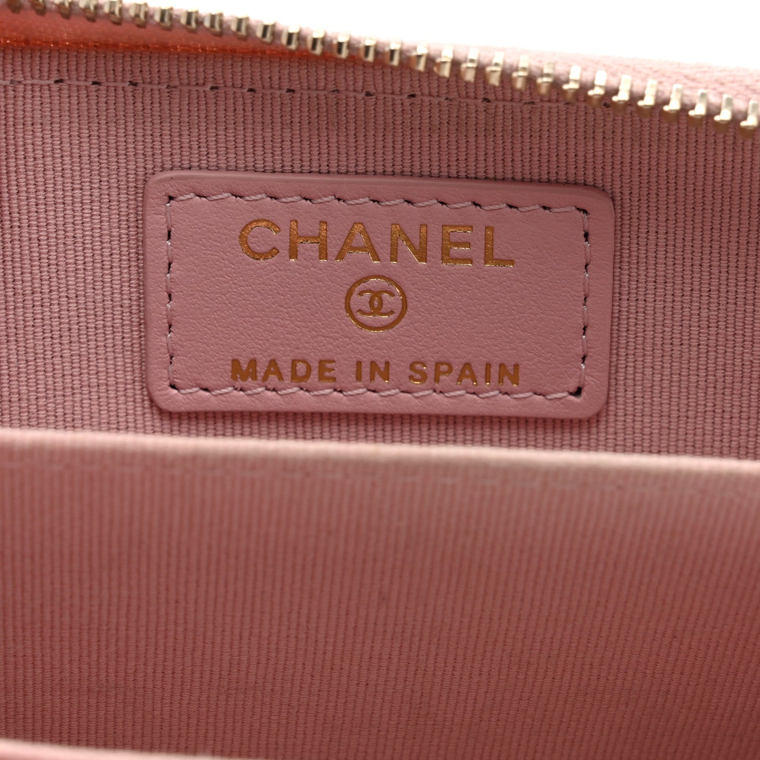 Chanel Caviar Quilted Zip Coin Purse Light Pink 6 of 8