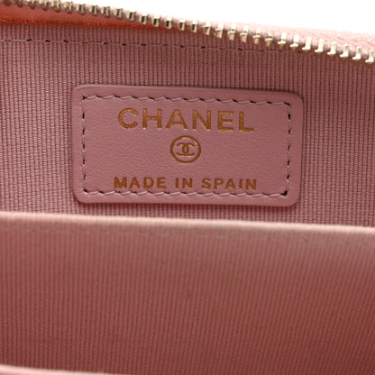Chanel Caviar Quilted Zip Coin Purse Light Pink 6 of 8